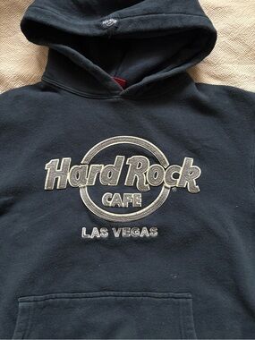 Hard Rock Cafe Las Vegas Navy Blue Pullover Hoodie